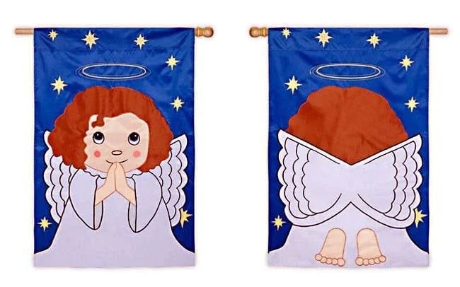 Blessed Angel Banner 2 Sided Applique Flag 157834FB Heartland Flags