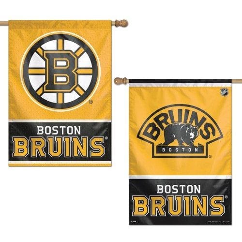 Boston Bruins Banner 2 Sided Double Logo Flag 97492013 Heartland Flags