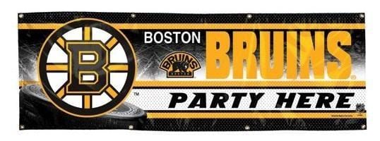 Boston Bruins Vinyl Wall Banner 2' x 6' 39652071 Heartland Flags