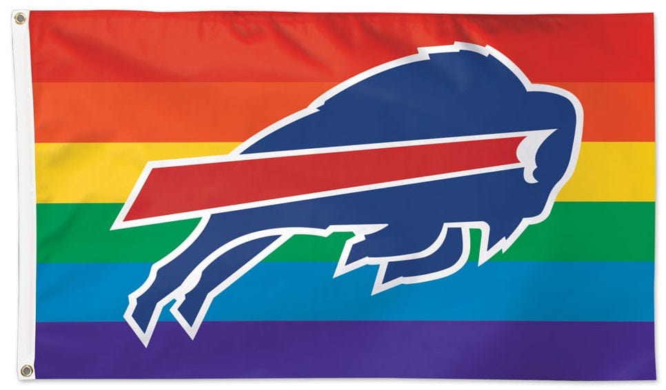 Buffalo Bills Flag 3x5 Pride Rainbow 29215221 Heartland Flags