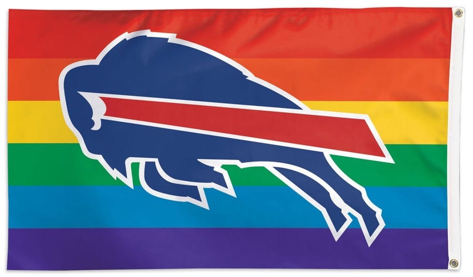 Buffalo Bills Flag 3x5 Pride Rainbow 29215221 Heartland Flags