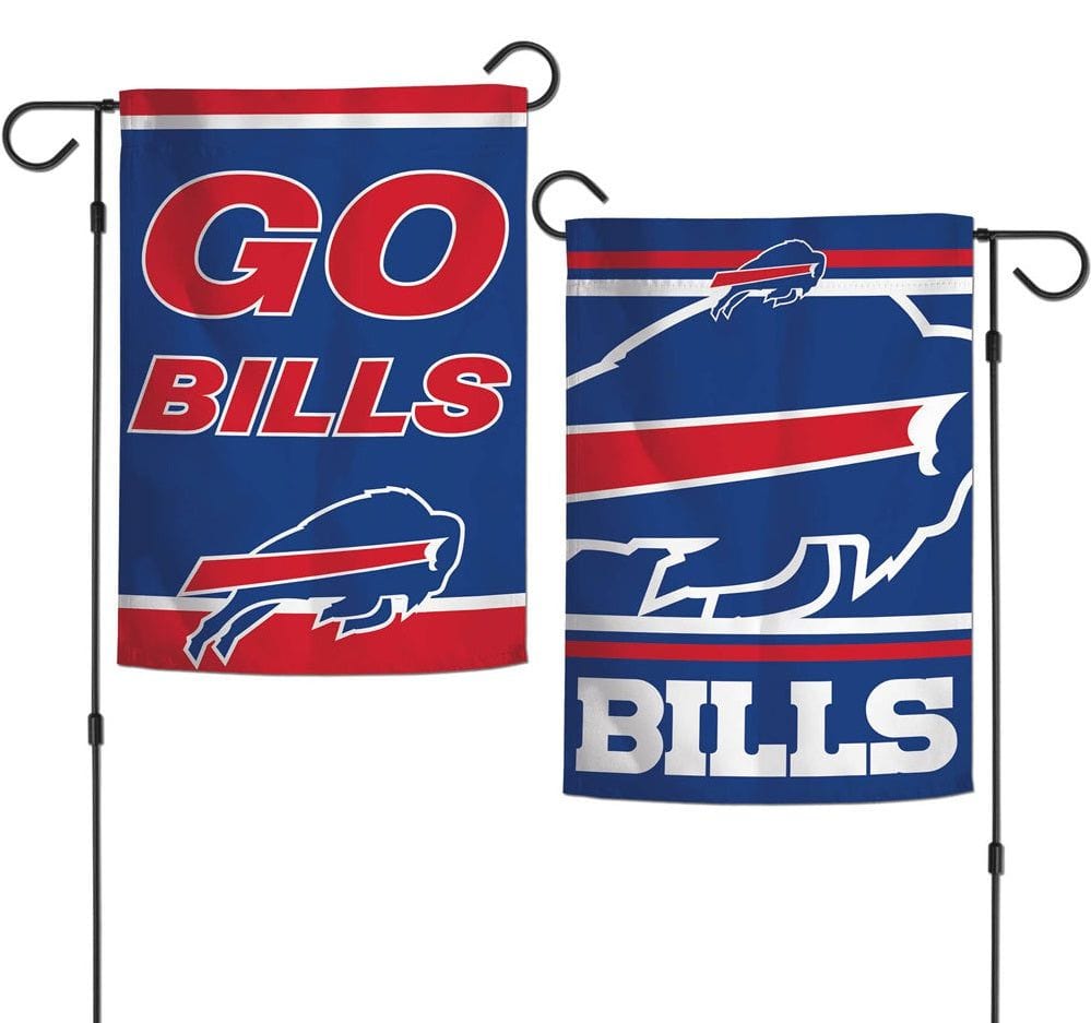Buffalo Bills Garden Flag 2 Sided Go Bills Slogan 75720120 Heartland Flags