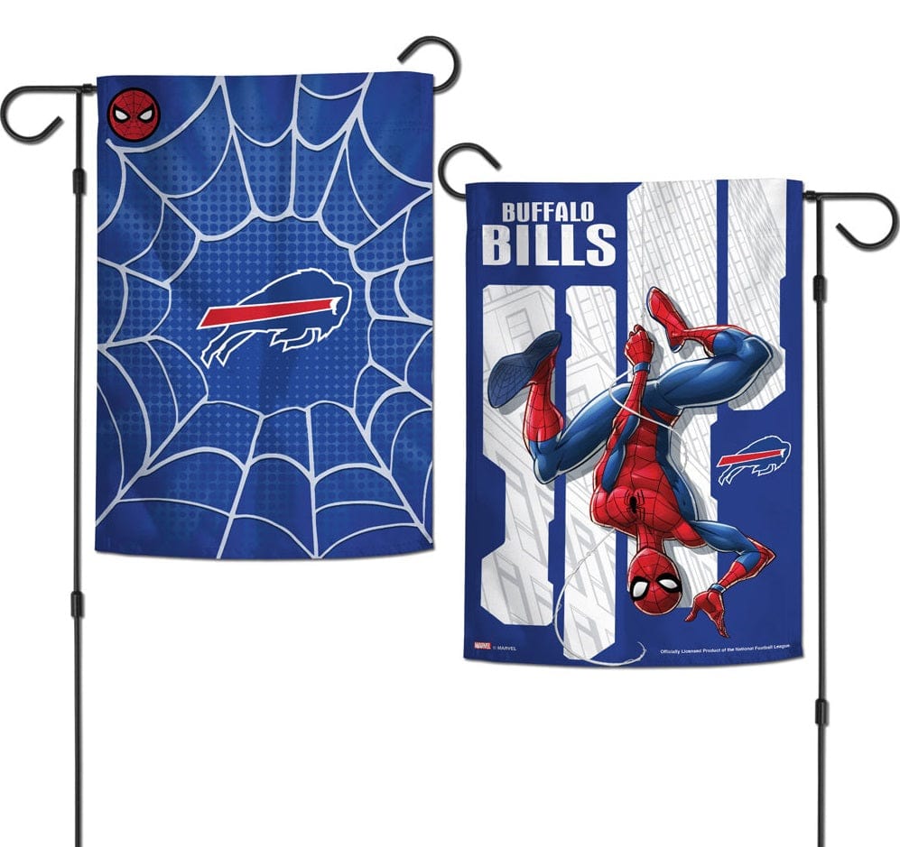 Buffalo Bills Garden Flag 2 Sided Spiderman 23427320 Heartland Flags