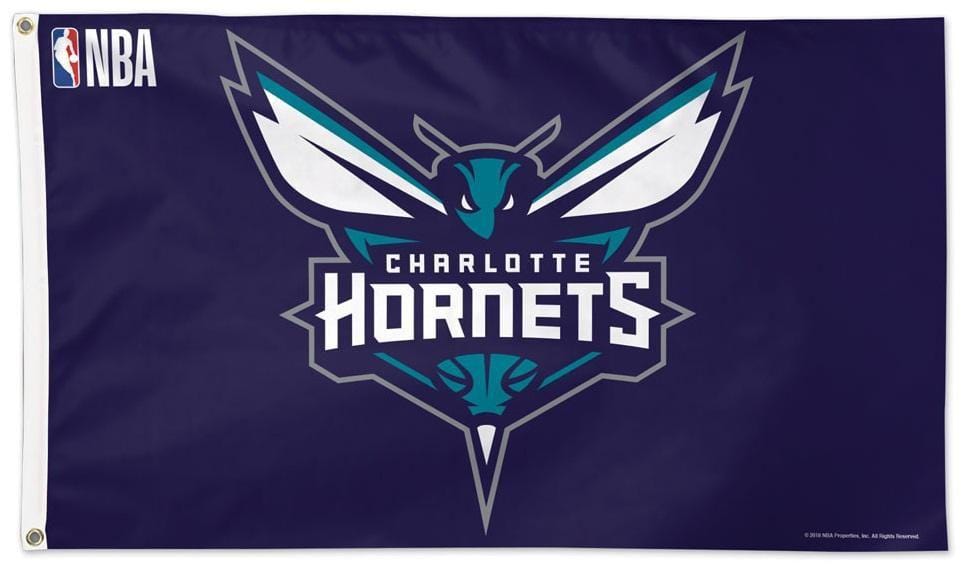 Charlotte Hornets Flag 3x5 Logo Purple 63514118 Heartland Flags