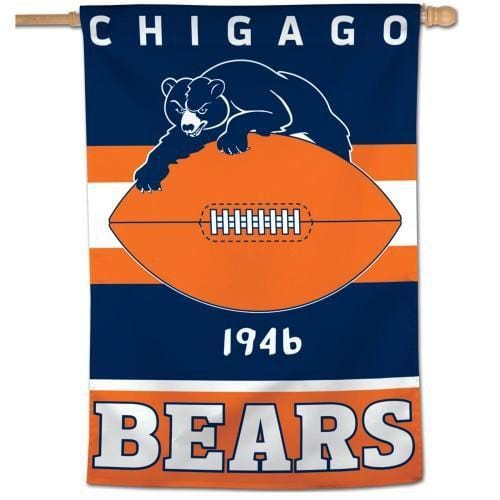 Chicago Bears Banner Vintage 1946 Logo House Flag 28095118 Heartland Flags