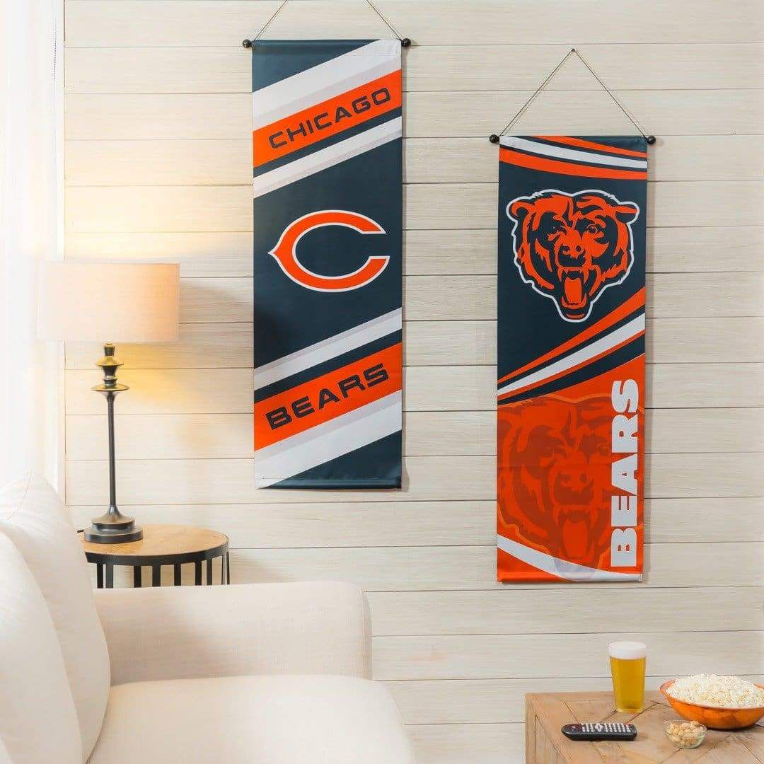 Chicago Bears Flag 2 Sided Wall Banner with Dowell 13DS3805FB Heartland Flags