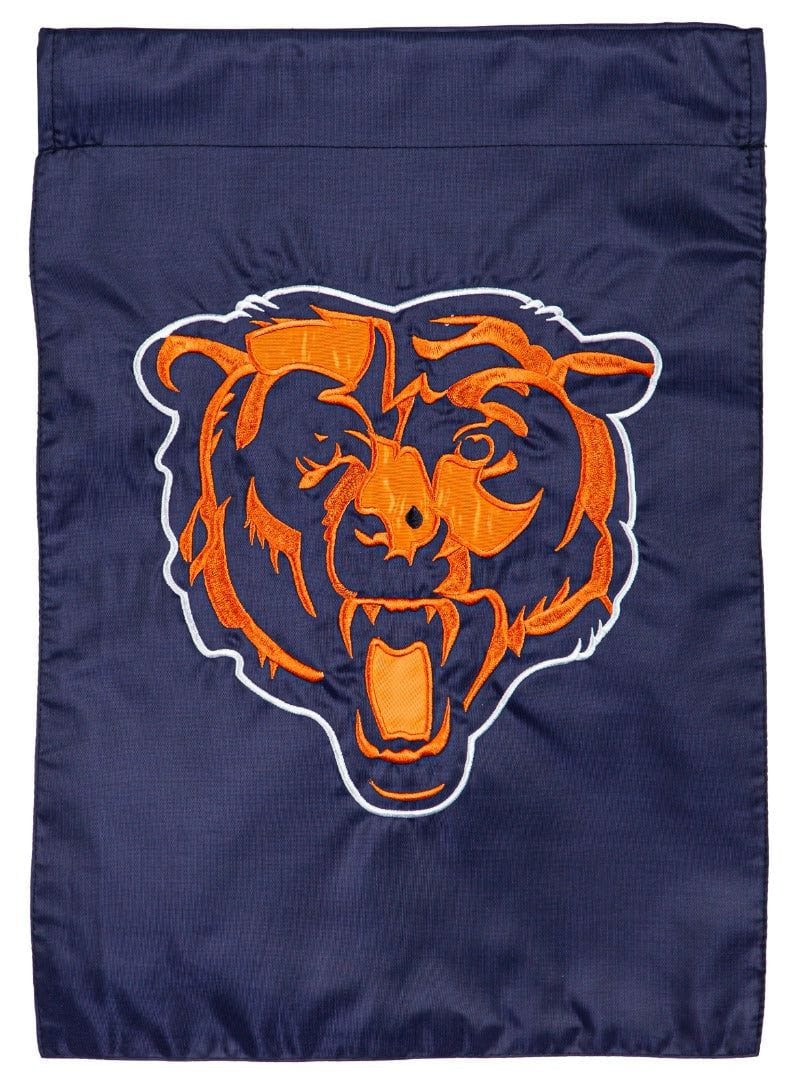 Chicago Bears Garden Flag 2 Sided Applique 16A3805 Heartland Flags
