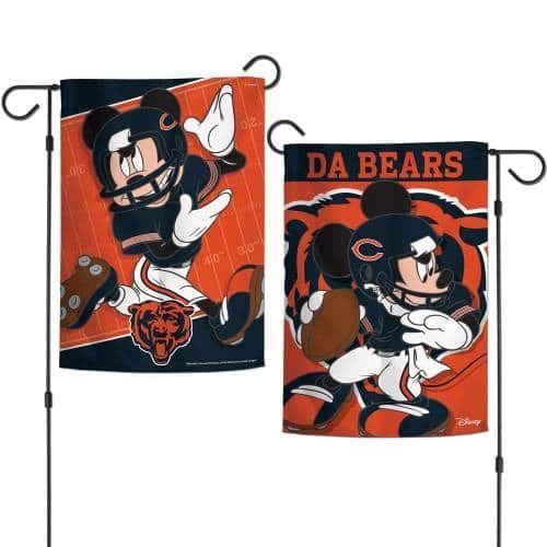 Chicago Bears Garden Flag 2 Sided Mickey Mouse Da Bears 71248117 Heartland Flags
