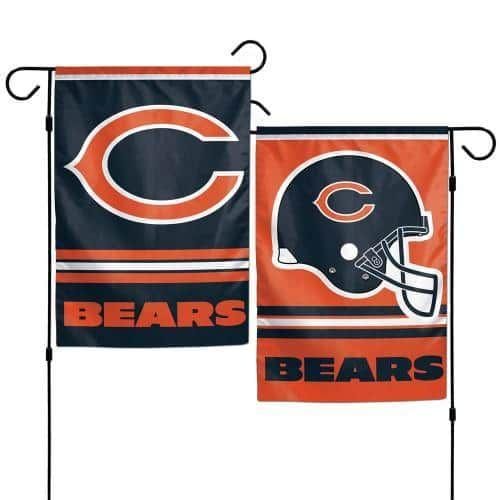 Chicago Bears Garden Flag 2 Sided Orange Logo 08363017 Heartland Flags