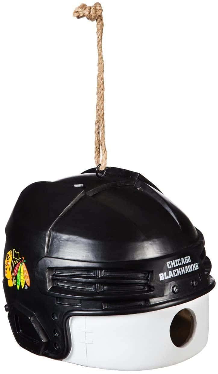Chicago Blackhawks Goalie Helmet Hanging Birdhouse 2BH4355TB Heartland Flags