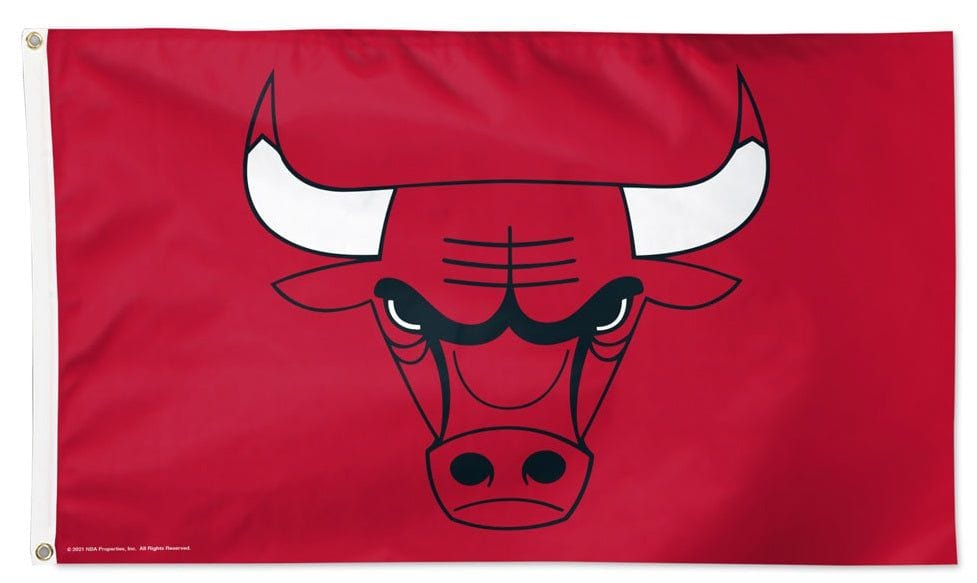 Chicago Bulls Flag 3x5 Primary Logo Red 02464121 Heartland Flags