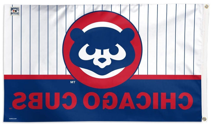 Chicago Cubs Flag 3x5 Pinstripe Cooperstown 34433321 Heartland Flags