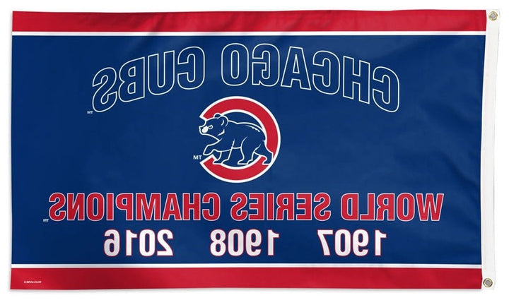 Chicago Cubs Flag 3x5 World Series Years Milestone 34437321 Heartland Flags