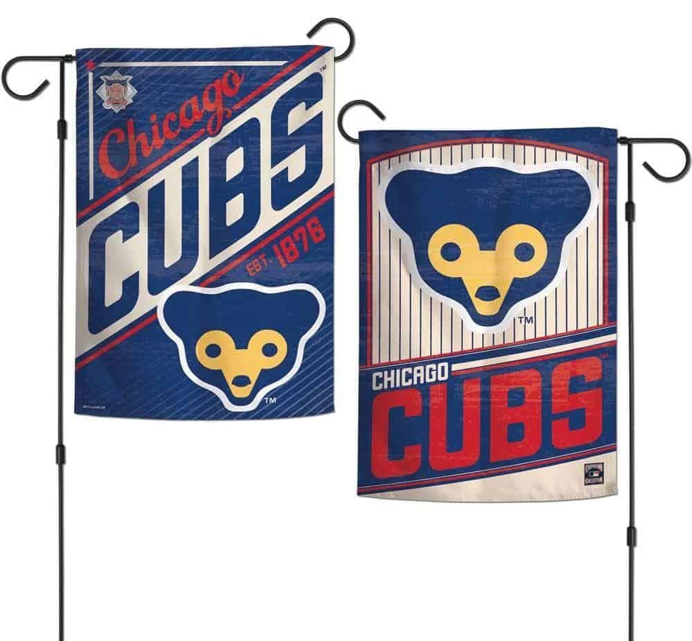 Chicago Cubs Garden Flag 2 Sided Cooperstown Logo 26725120 Heartland Flags