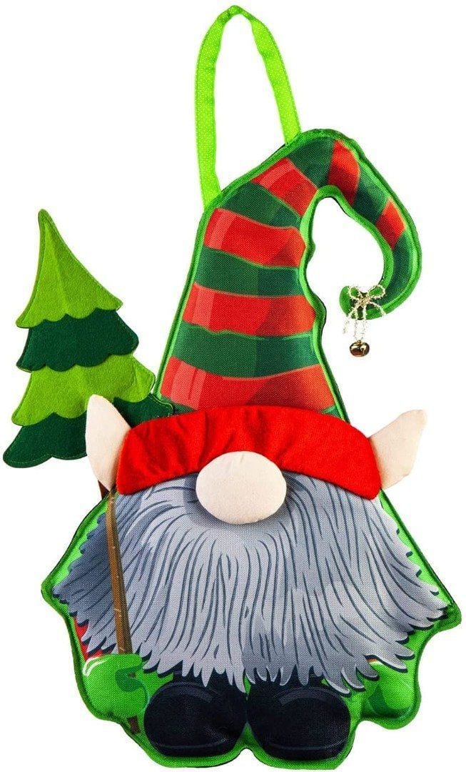 Christmas Gnome Elf Door Decoration 2DHB1796 Heartland Flags