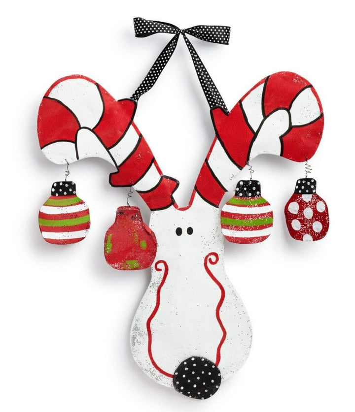 Christmas Reindeer Antlers Door Hanger Peri Woltjer Screenings 2020230435 Heartland Flags