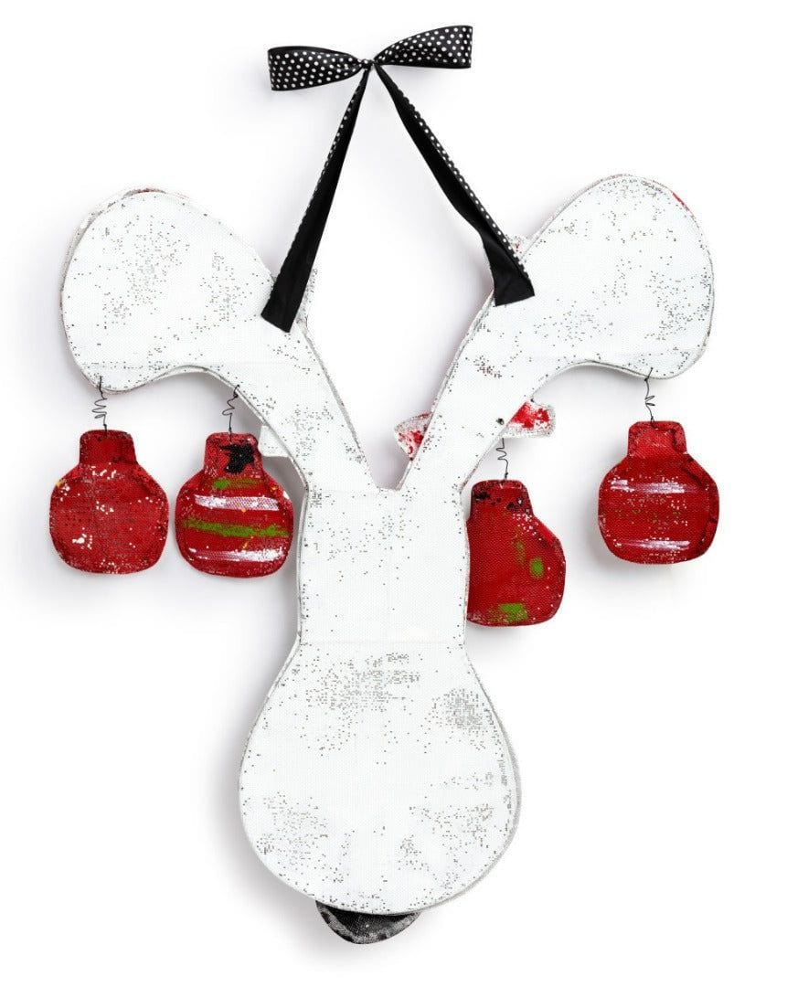 Christmas Reindeer Antlers Door Hanger Peri Woltjer Screenings 2020230435 Heartland Flags