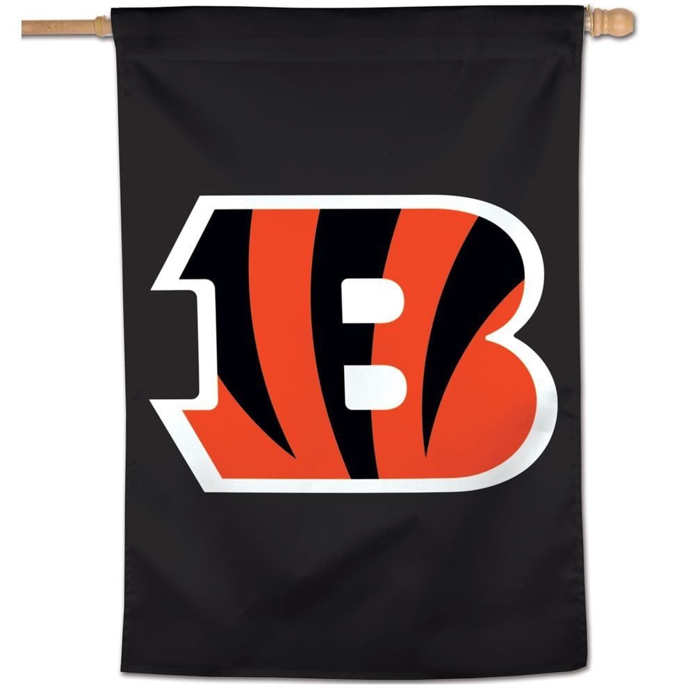 Cincinnati Bengals Banner Vertical Logo Black Flag 68646117 Heartland Flags