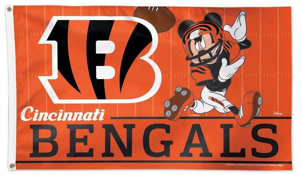 Cincinnati Bengals Flag 3x5 Mickey Mouse Football 71273117 Heartland Flags