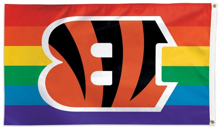 Cincinnati Bengals Flag 3x5 Rainbow Pride 32617321 Heartland Flags