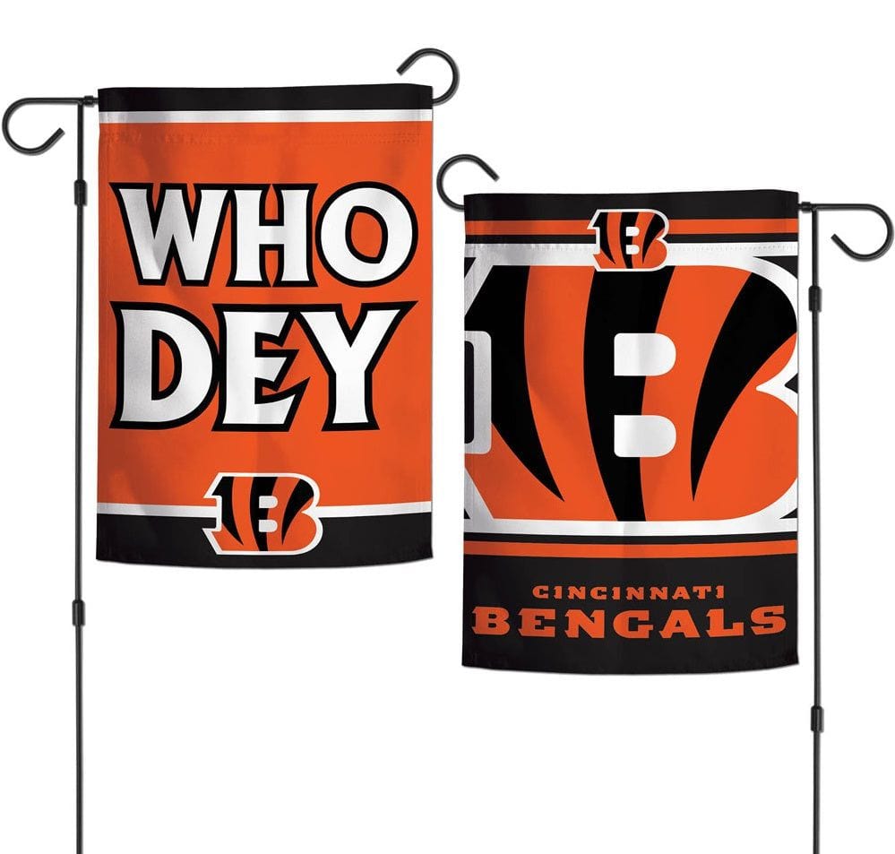 Cincinnati Bengals Garden Flag 2 Sided Who Dey Slogan 75719318 Heartland Flags