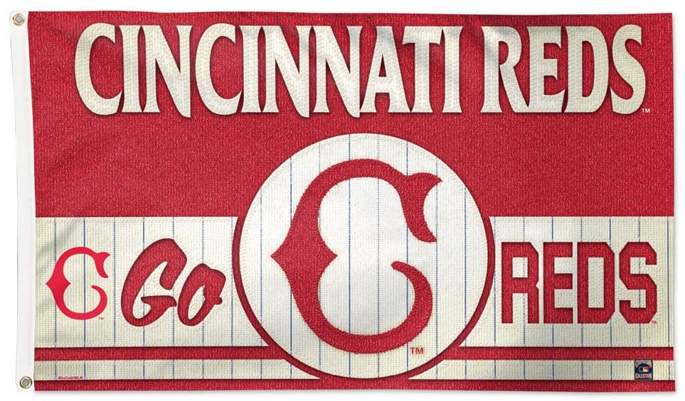Cincinnati Reds Flag 3x5 Retro Logo Field Of Dreams 55328322 Heartland Flags