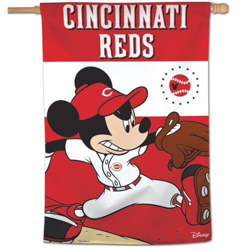 Cincinnati Reds Flag Mickey Mouse Baseball House Banner 88193118 Heartland Flags