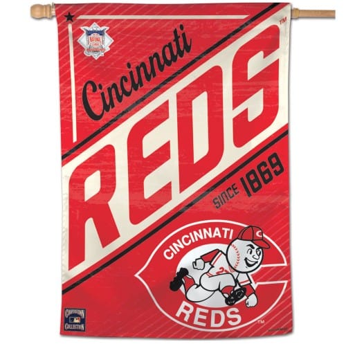 Cincinnati Reds Flag Throwback Logo House Banner 26810019 Heartland Flags