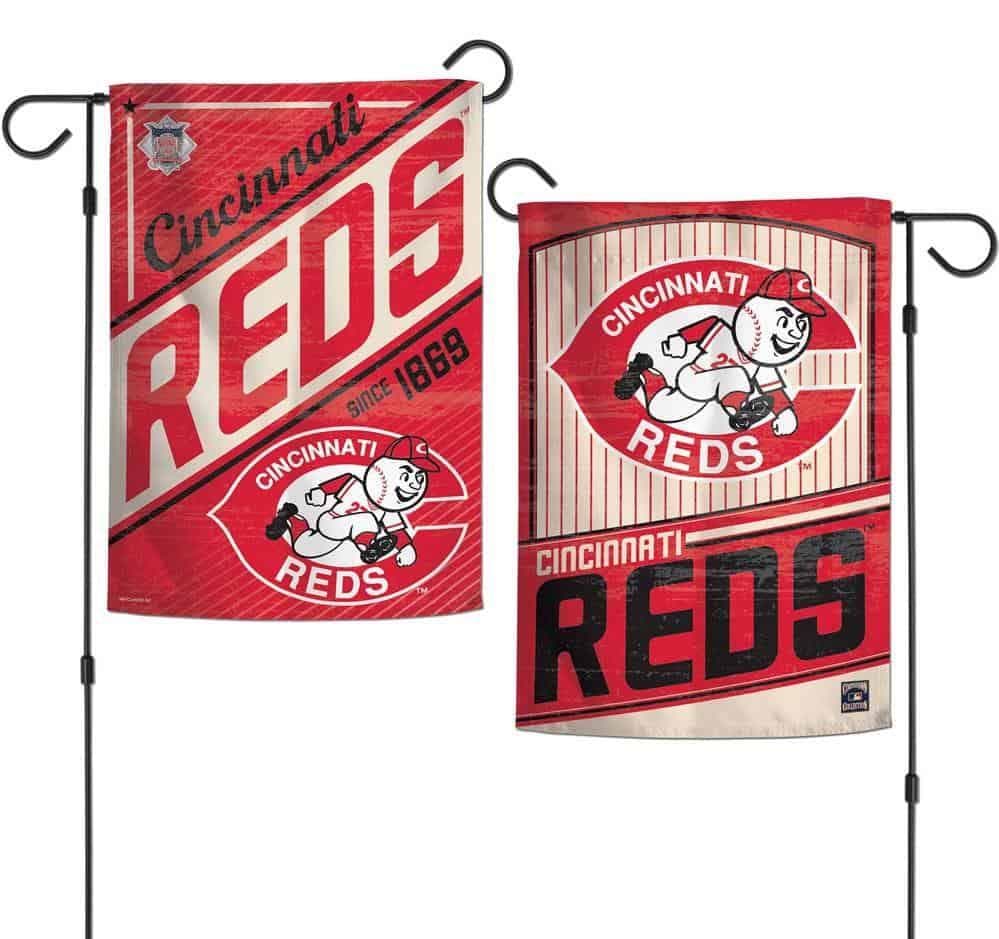 Cincinnati Reds Garden Flag 2 Sided Cooperstown 26730120 Heartland Flags