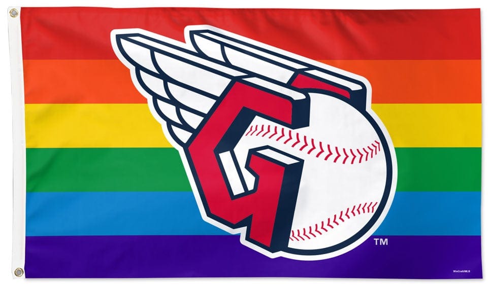 Cleveland Guardians Flag 3x5 Rainbow Pride 33659322 Heartland Flags