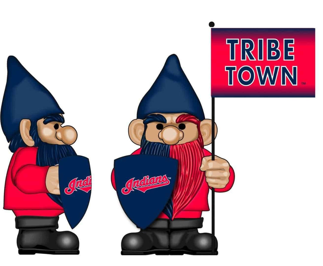 Cleveland Indians Gnome with Flag Tribe Town 544207FHG Heartland Flags