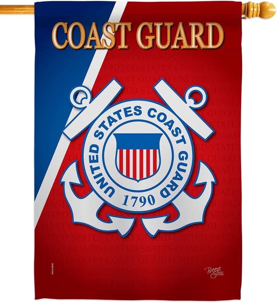 Coast Guard Flag 2 Sided Vertical House Banner 08056 Heartland Flags