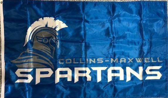 Collins Maxwell Flag 2 Sided 3x5 Spartans 181221 Heartland Flags