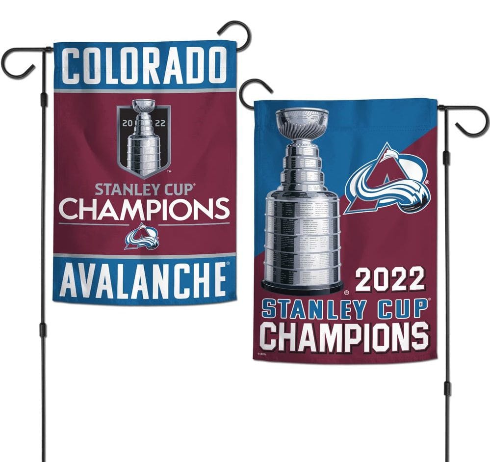 Colorado Avalanche Garden Flag 2 Sided Stanley Cup Champions 52286317 Heartland Flags