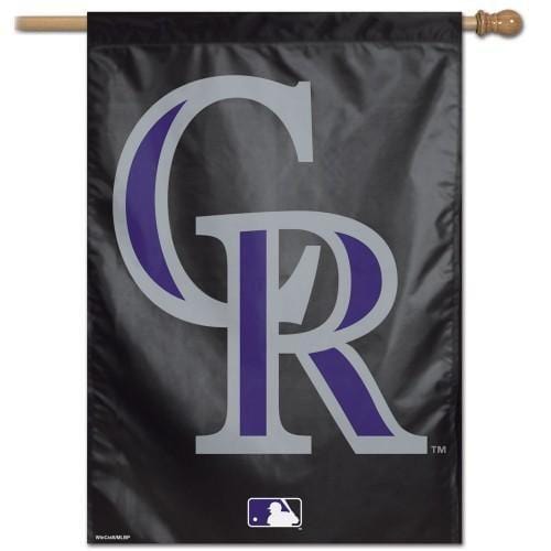 Colorado Rockies Banner CR Logo MLB House Flag 01637017 Heartland Flags