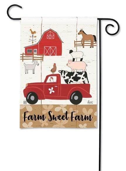 Country Roads Garden Flag Farm Sweet Farm 31926 Heartland Flags
