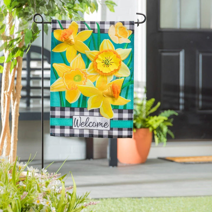 Daffodil Garden Spring Garden Flag 2 Sided Burlap 14B10742 Heartland Flags