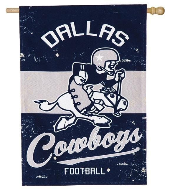 Dallas Cowboys Flag Vintage Throwback Logo 2 Sided House Banner 13L3808VINT Heartland Flags