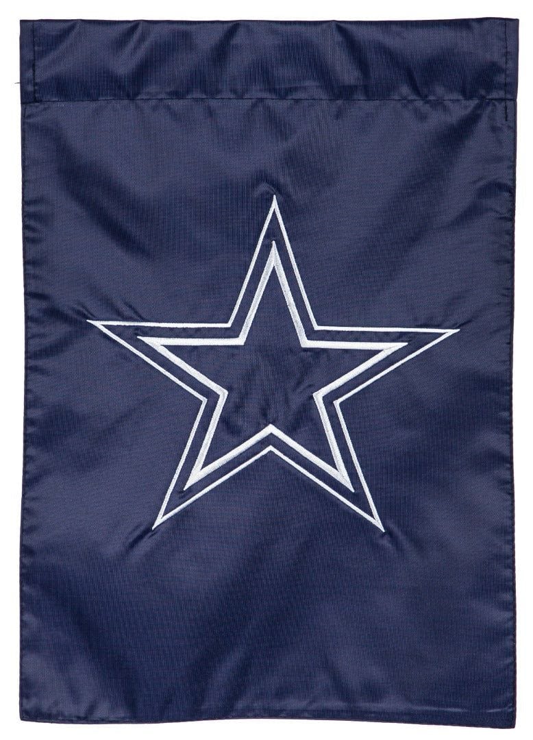 Dallas Cowboys Garden Flag 2 Sided Applique Logo 16A3808 Heartland Flags