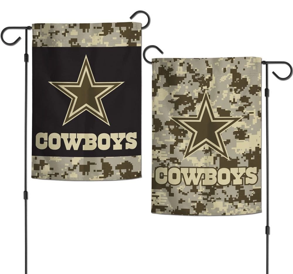Dallas Cowboys Garden Flag 2 Sided Camo Military Tribute 59672322 Heartland Flags