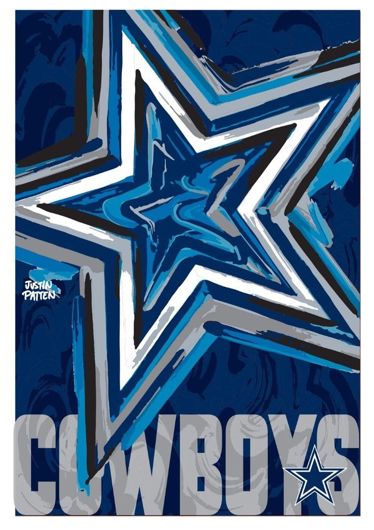 Dallas Cowboys Garden Flag 2 Sided Justin Patten Logo 14S3808JPAL Heartland Flags