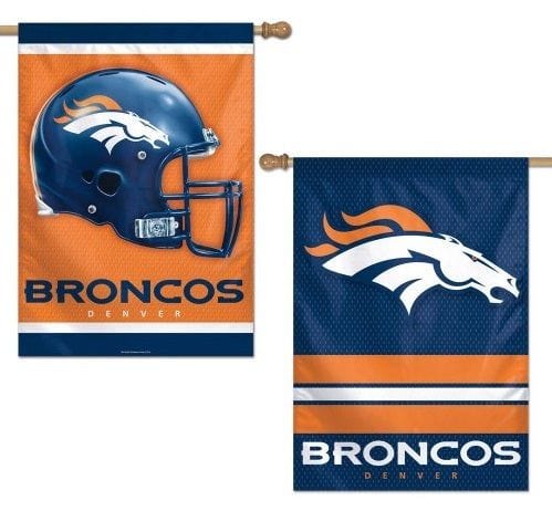 Denver Broncos Flag 2 Sided Vertical House Banner 20969013 Heartland Flags