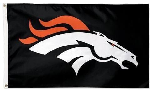 Denver Broncos Flag 3x5 Black Double Sided or Single Sided 409951 Heartland Flags