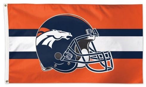 Denver Broncos Flag 3x5 Helmet Striped Logo 38819117 Heartland Flags