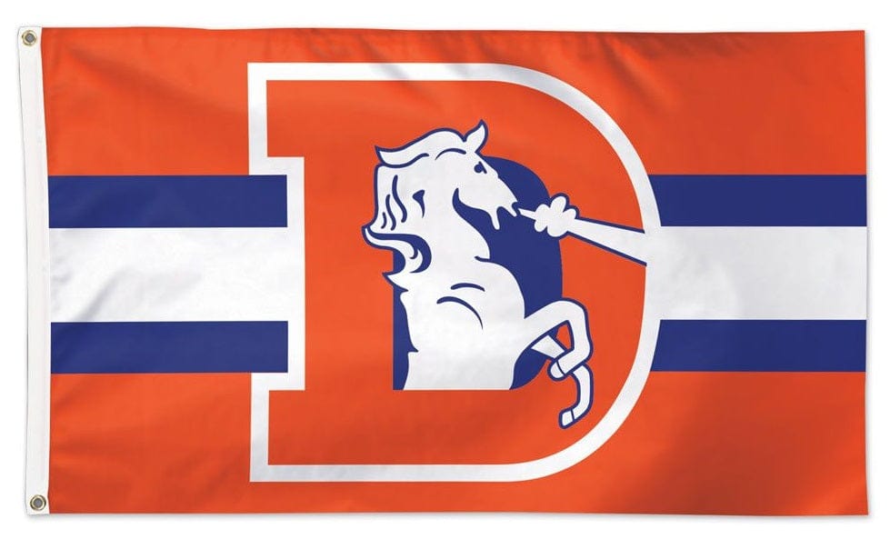 Denver Broncos Flag 3x5 Retro Logo 20259118 Heartland Flags