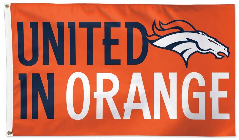 Denver Broncos Flag 3x5 United In Orange 33057321 Heartland Flags