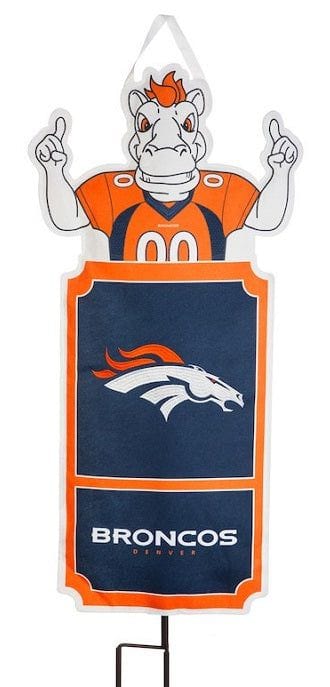 Denver Broncos Flag Statement Stake With Pole 2PDB3809 Heartland Flags