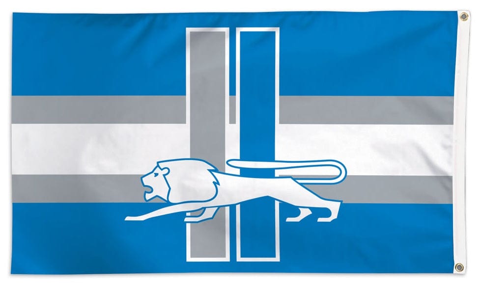 Detroit Lions Flag 3x5 Retro Logo 47286118 Heartland Flags