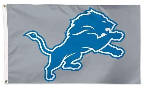 Detroit Lions Flag 3x5 Silver 38907117 Heartland Flags
