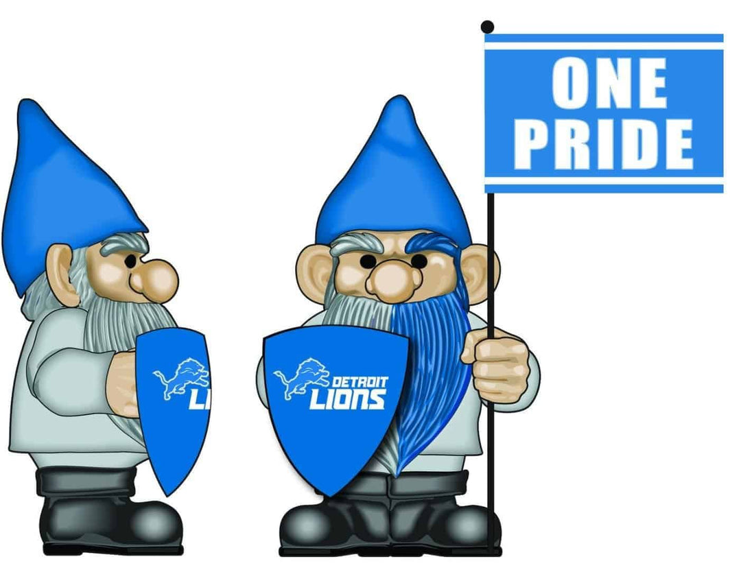 Detroit Lions Gnome with Flag One Pride 543810FHG Heartland Flags